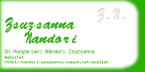 zsuzsanna nandori business card