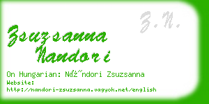 zsuzsanna nandori business card